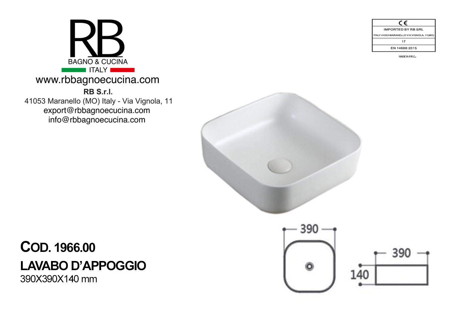 1966.00-LAVABO D'APPOGGIO IN CERAMICA - immagine 4