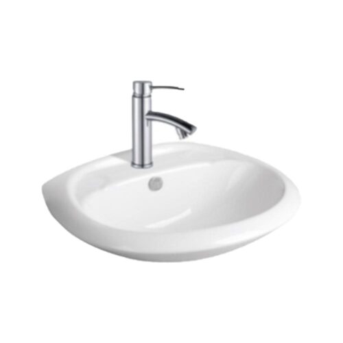 Lavabo 1785.58- in Ceramica Bianco Lucido