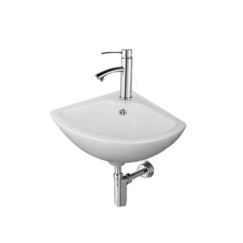 Lavabo 1784.46- in Ceramica Bianco Lucido