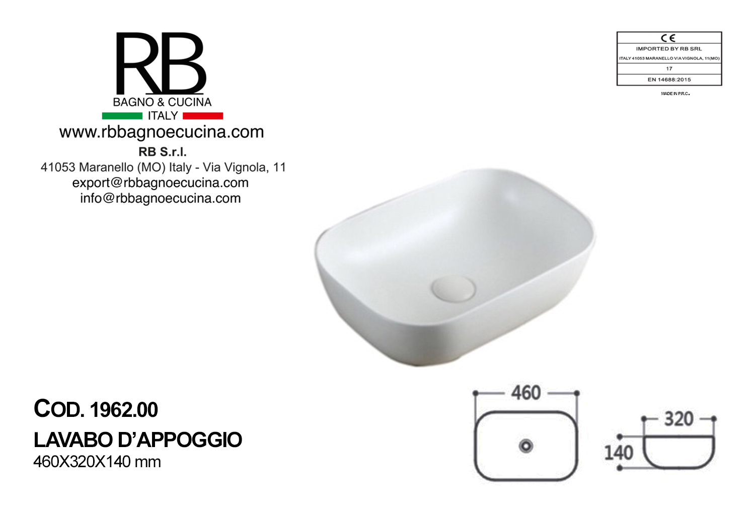 1962.00-LAVABO D'APPOGGIO IN CERAMICA - immagine 5