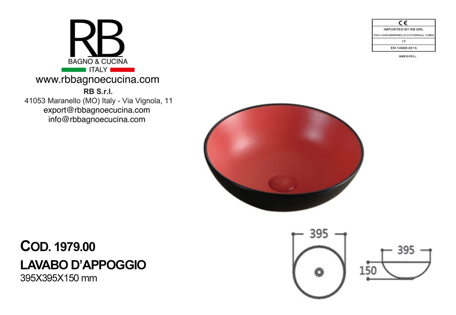 1979.00 LAVABO D'APPOGGIO IN CERAMICA - immagine 15