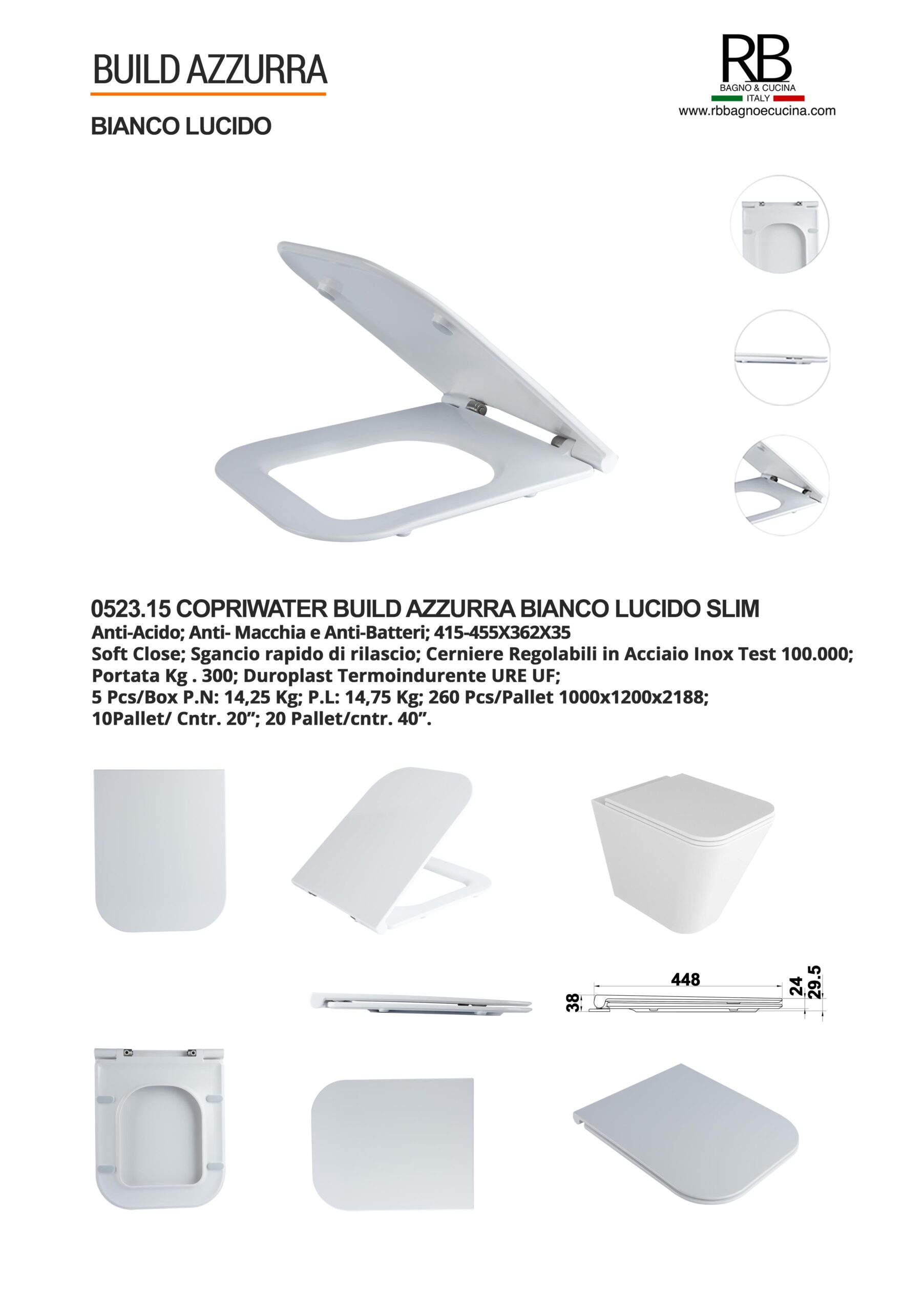 Azzurra -0523.15 Build Bianco Lucido - immagine 8