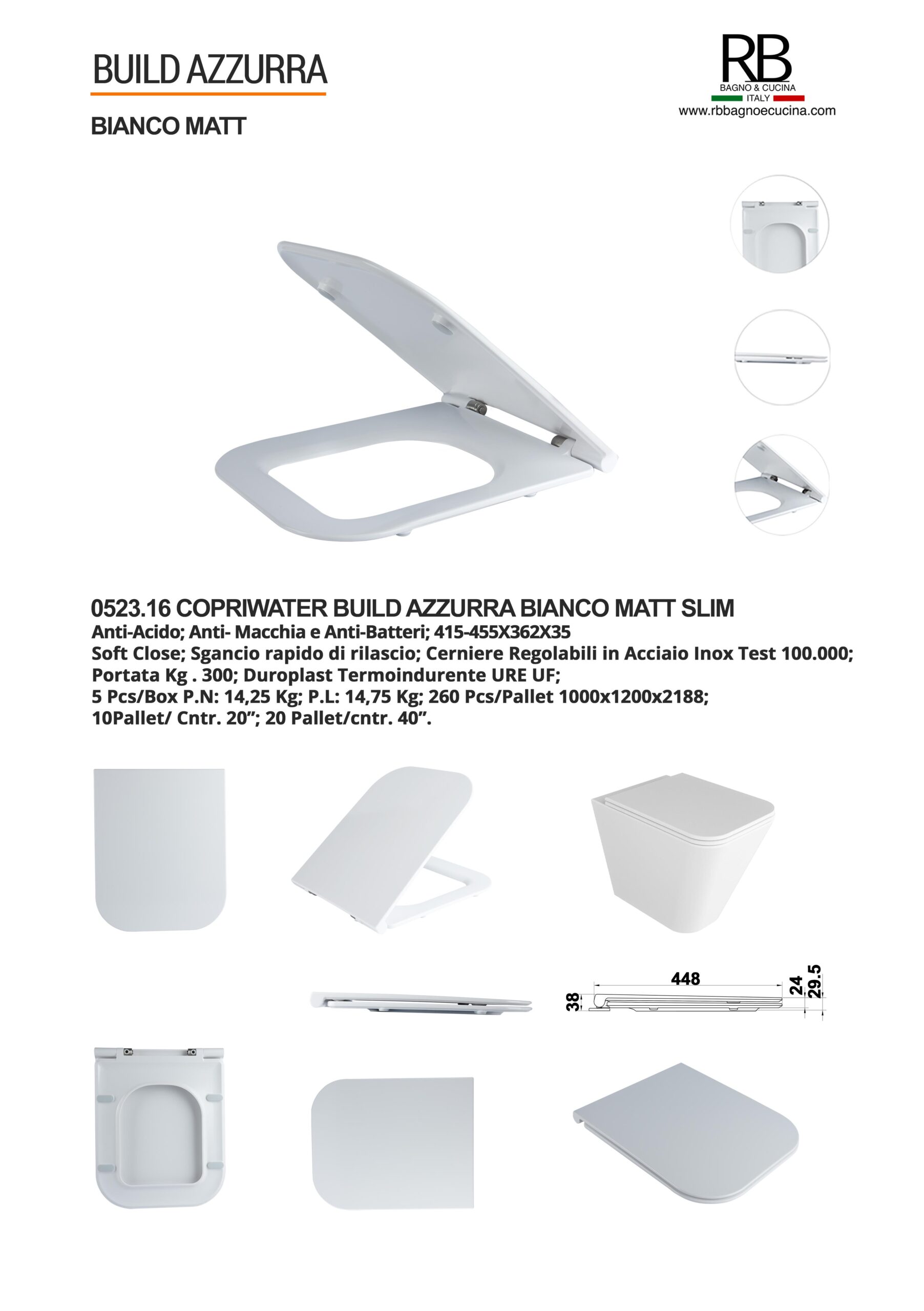 Azzurra -0523.16 Build Bianco Matt - immagine 8