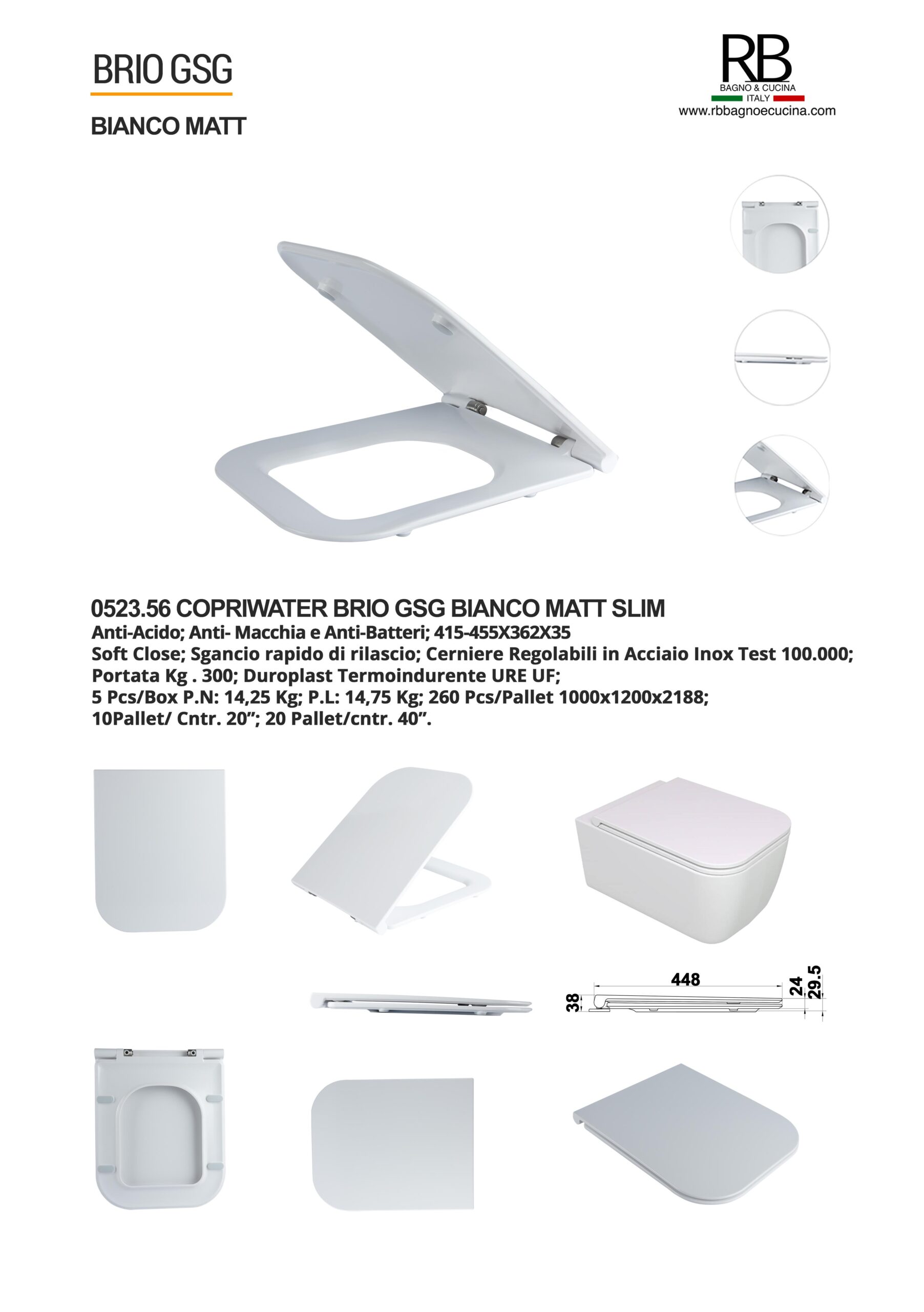 GSG- 0523.56 Brio Bianco Matt - immagine 8