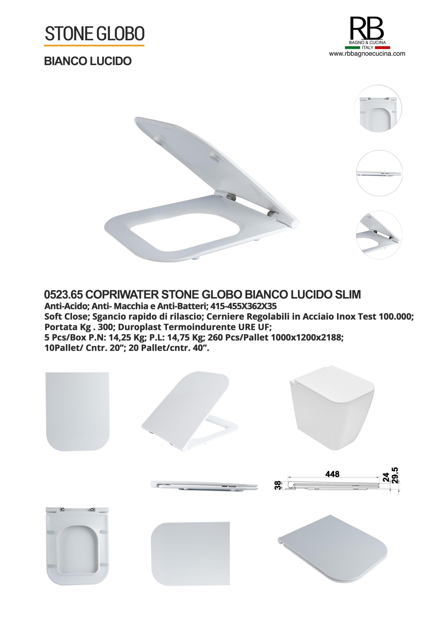 Globo -0523.65 Stone Bianco Lucido - immagine 8