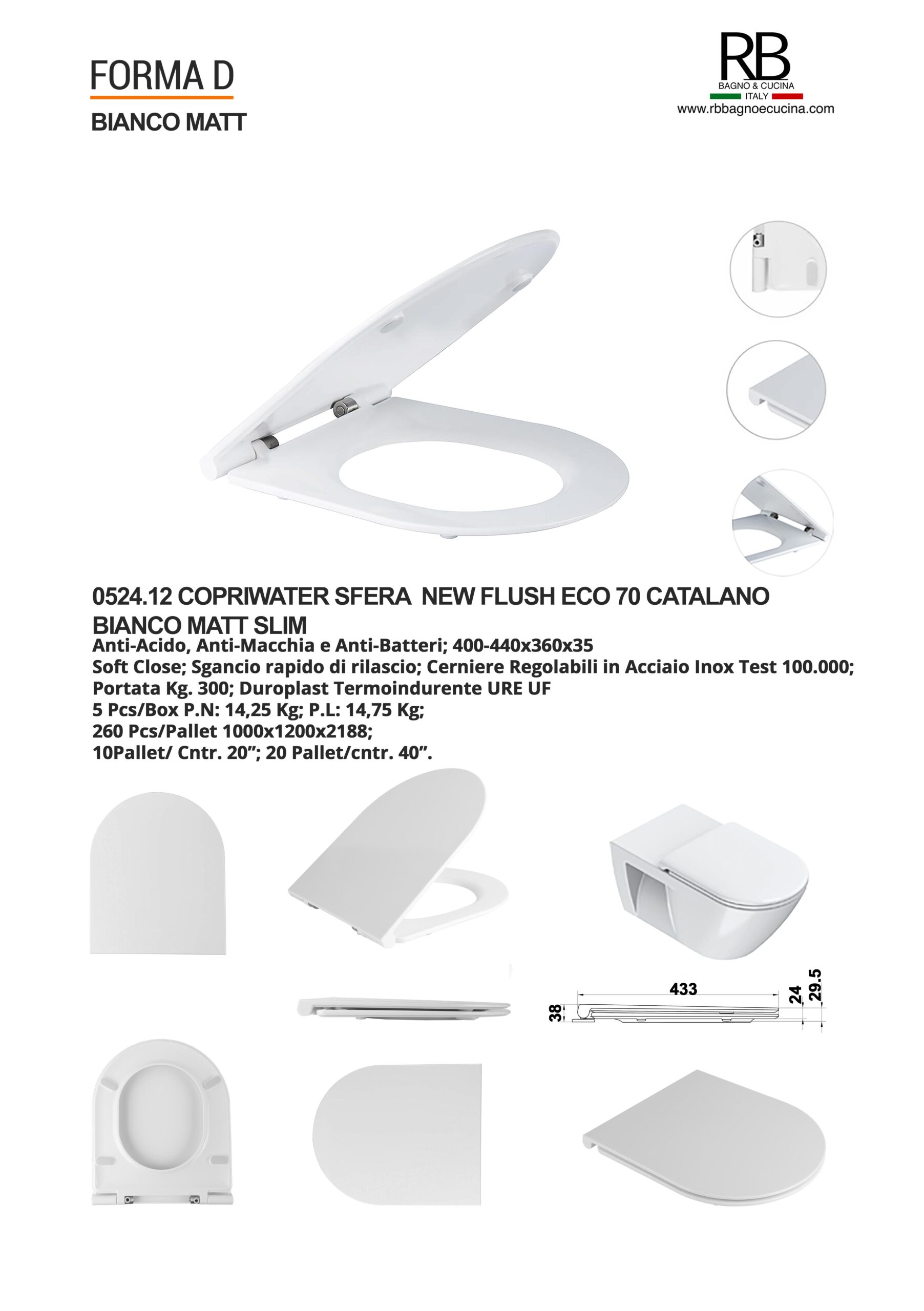 Catalano -0524.12 Sfera New Flush Eco 70 Bianco Matt - immagine 9