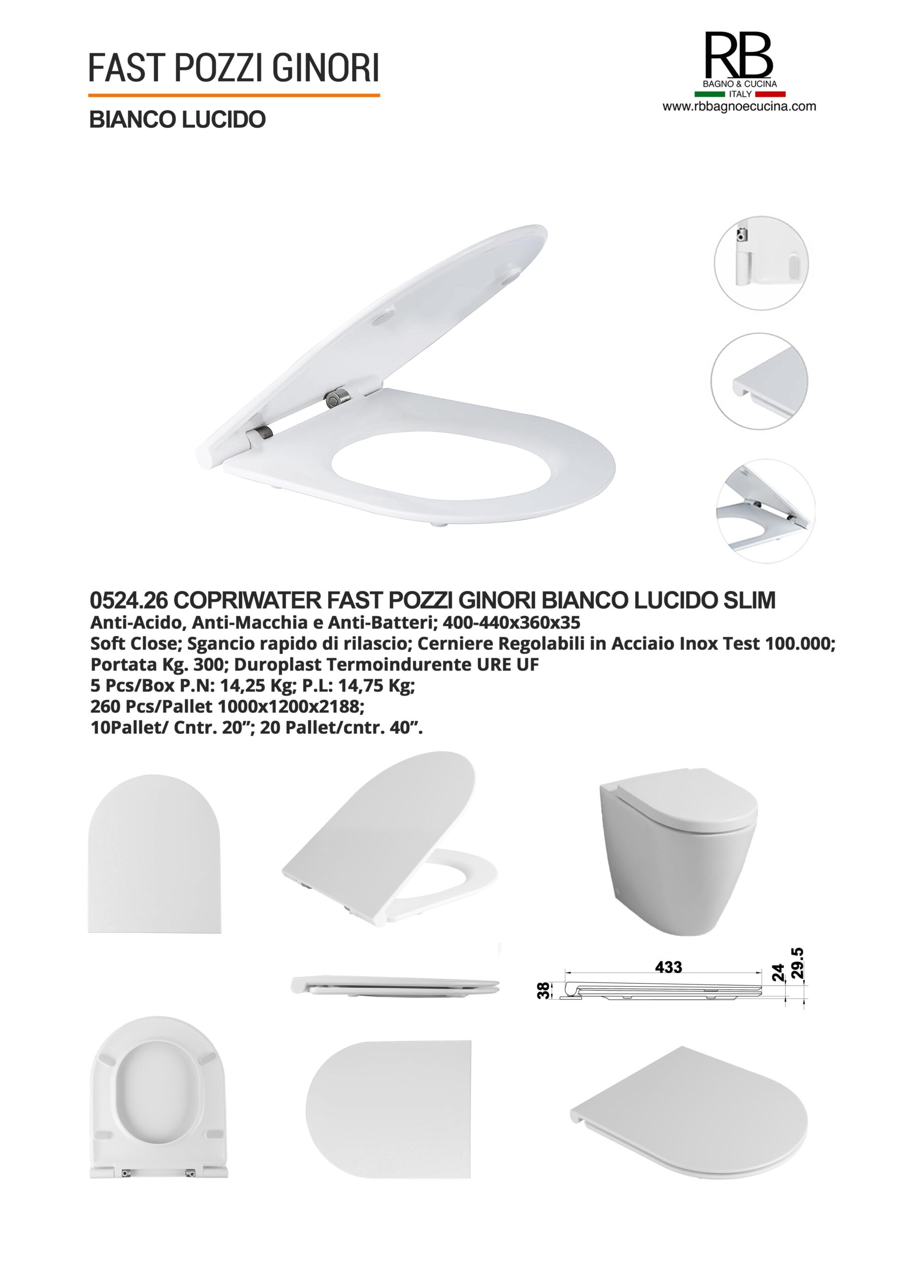 Pozzi Ginori -0524.26 Fast Bianco Lucido - immagine 9