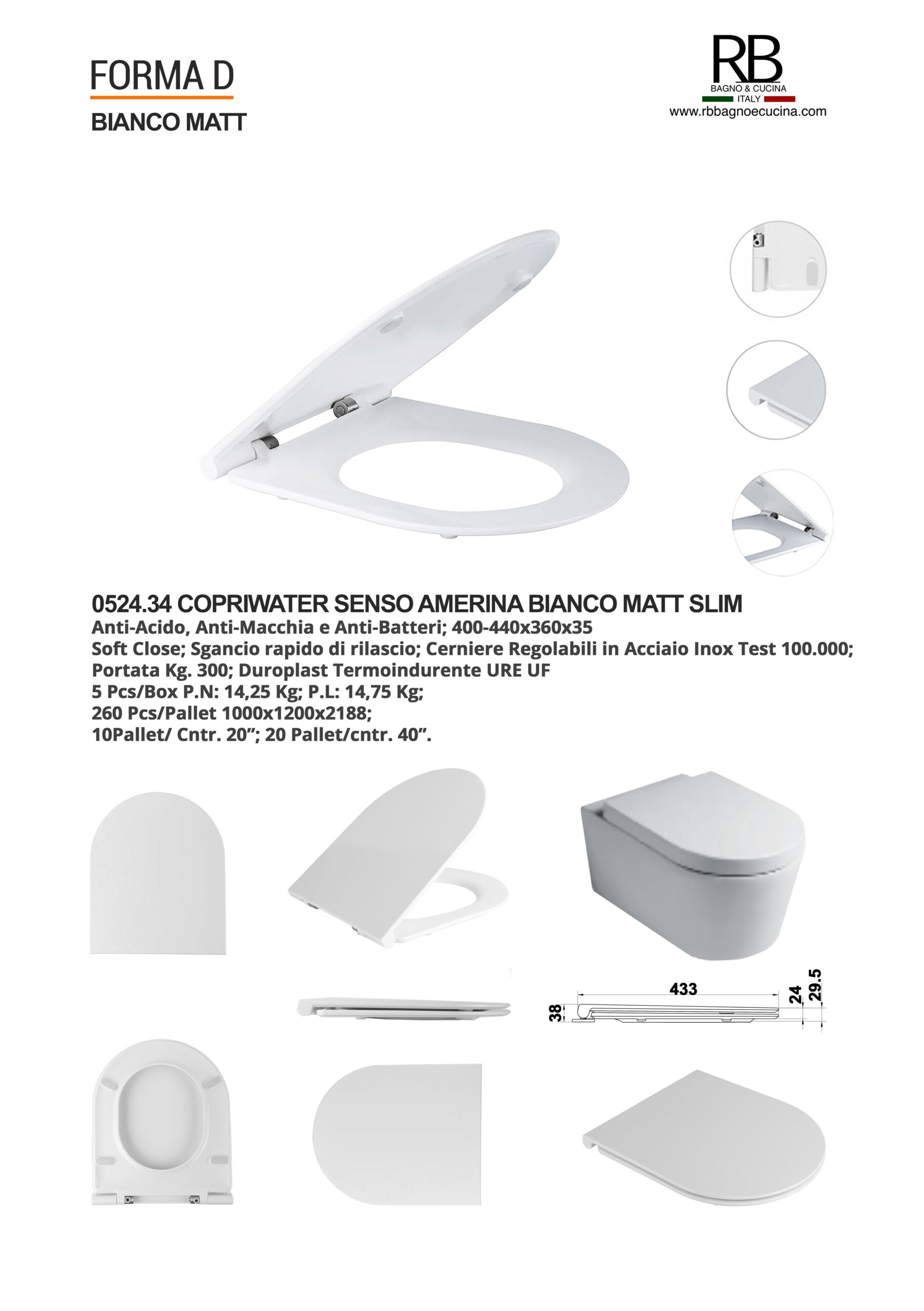 Amerina -0524.34 Senso Bianco Matt - immagine 8
