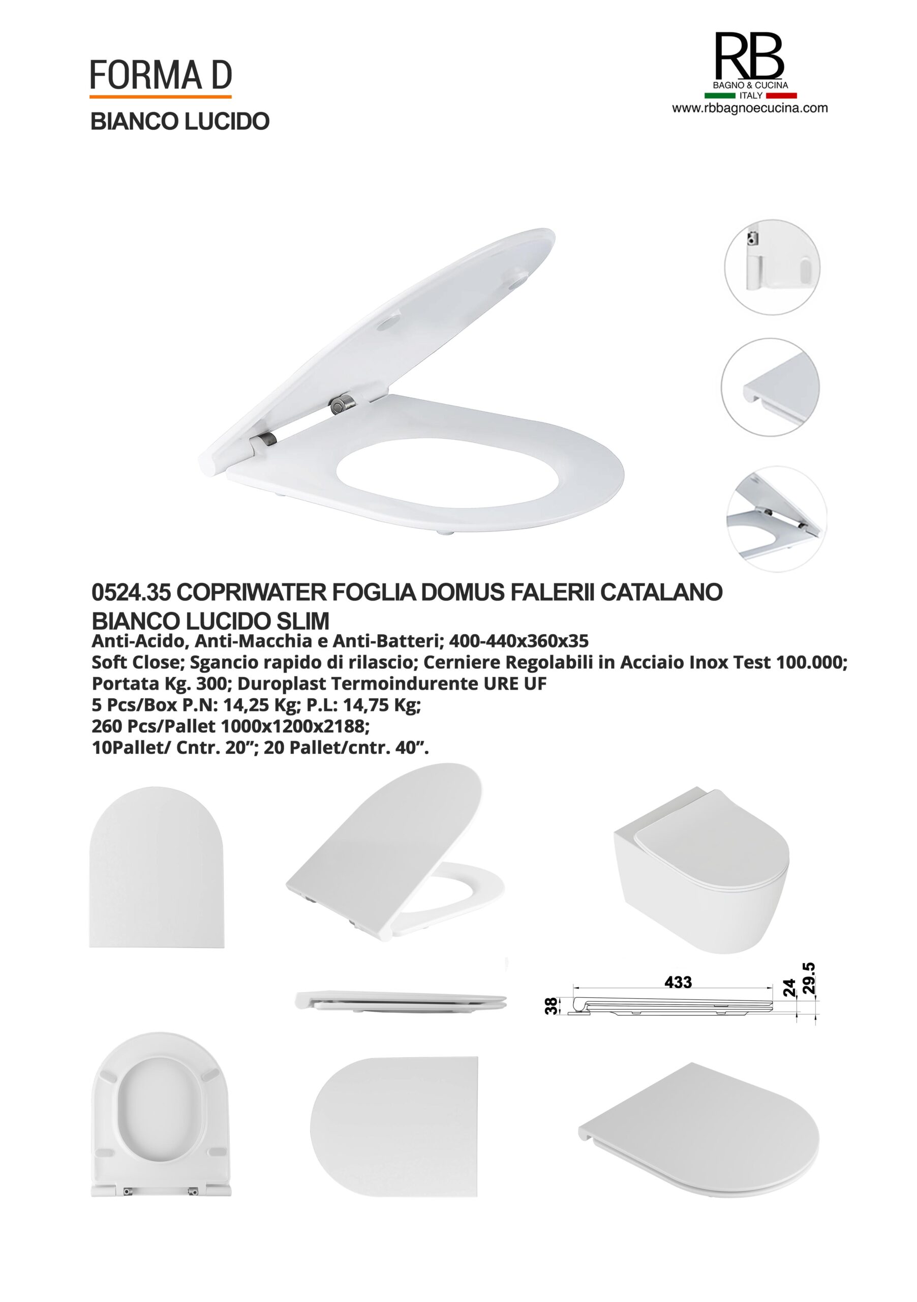 Domus Falerii -0524.35 Foglia Bianco Lucido - immagine 9