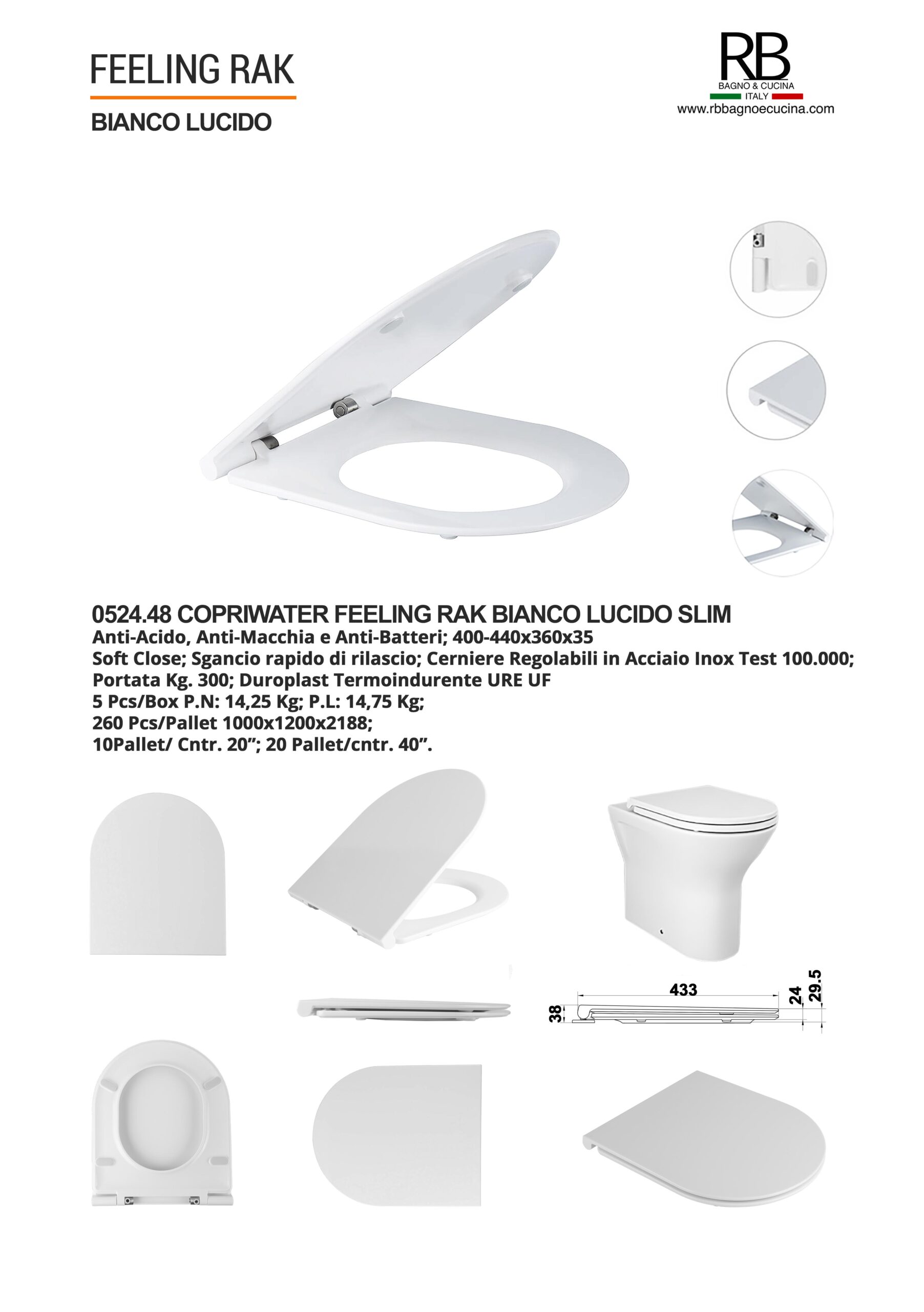RAK -0524.48 Feeling Bianco Lucido - immagine 9