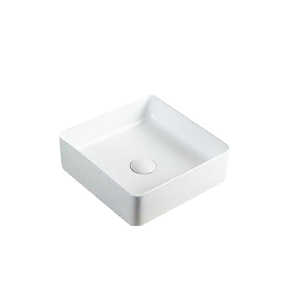 1958.00-Lavabo d'appoggio in Ceramica Bianco Lucido