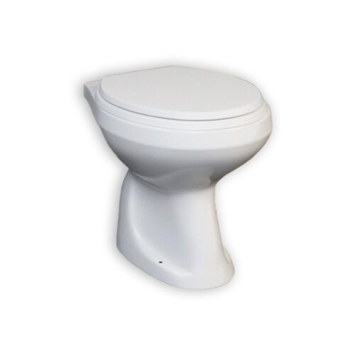 Serie Roma-1780.10 Vaso Roma S 375x520x400 in Ceramica Bianco Lucido.